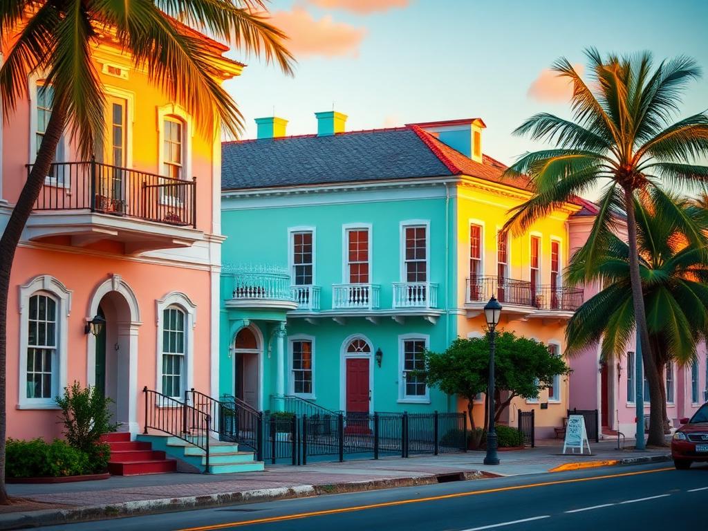 Nassau colonial houses — Bahamas